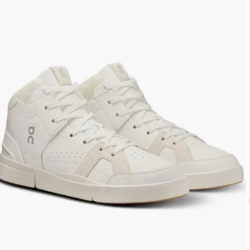 Brand New Oncloud women 9  Roger Clubhouse Mid sensa shoes sand/white 98.98327